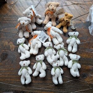 Mini Plush Teddy Bears Bundle